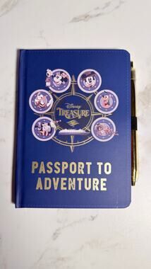 Disney Cruise Line Treasure "Passport to Adventure" Journal with Pen NEW